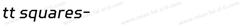 tt squares字体转换